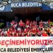Buca Belediyesi işçileri ek zam talebiyle iş bıraktı