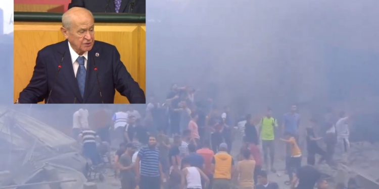 24 saat doldu MHP’den Ferdi Tayfur’lu Gazze videosu geldi