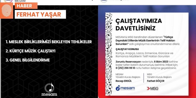 MESAM’ın Kürtçe Müzik Çalıştayı’nın ismi ve tarihi değişti, afişleri kaldırıldı